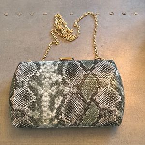 Snakeskin clutch/crossbody